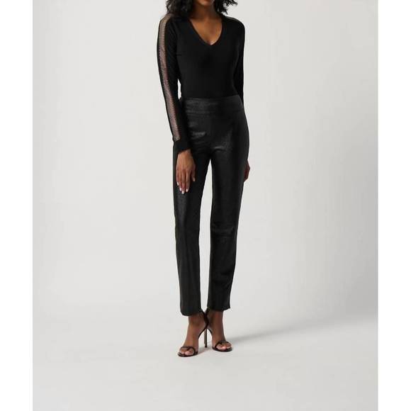 NEW JOSEPH RIBKOFF long sleeve top in black - Picture 1 of 4